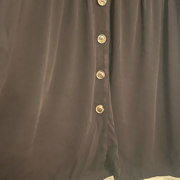 Black Button down City Chic Dress - Picture 7 of 7